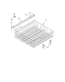 Upper rack and track parts