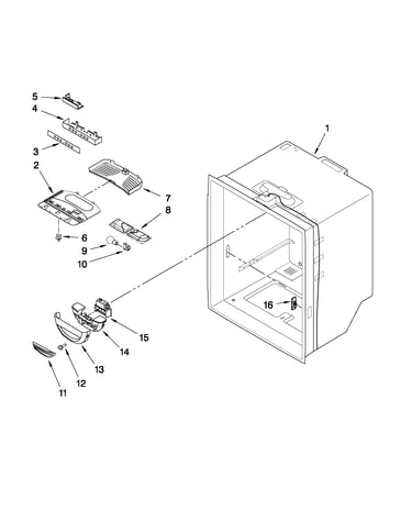 Refrigerator liner parts