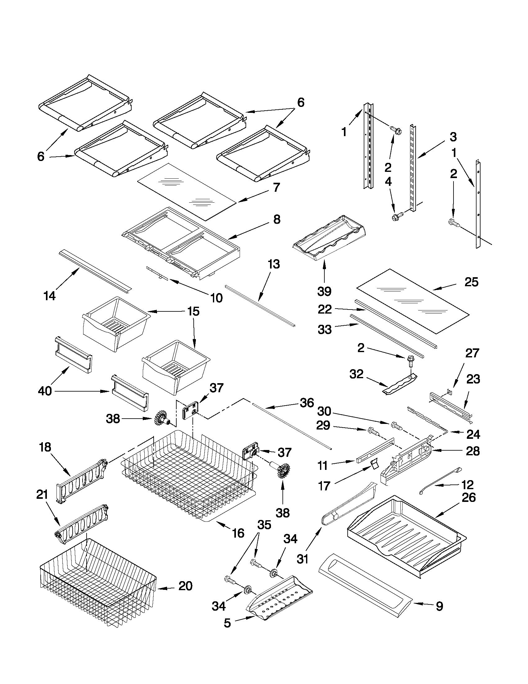 Shelf parts