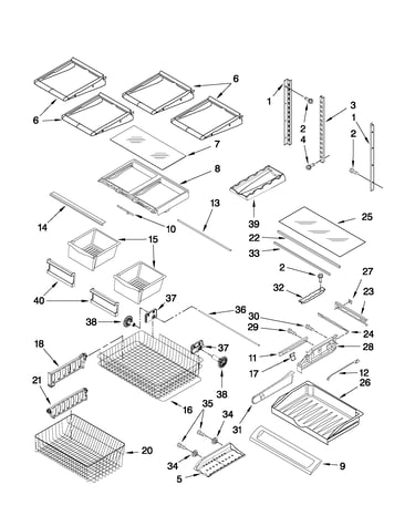 Shelf parts