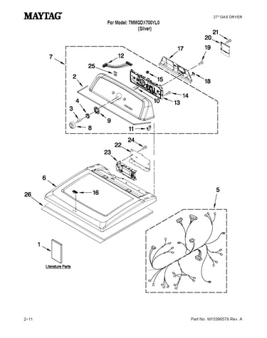 Top and console parts