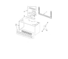 KitchenAid KHMS1850SWH0 cabinet and installation parts diagram