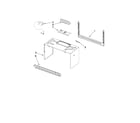 Whirlpool GMH3174XVB1 cabinet and installation parts diagram