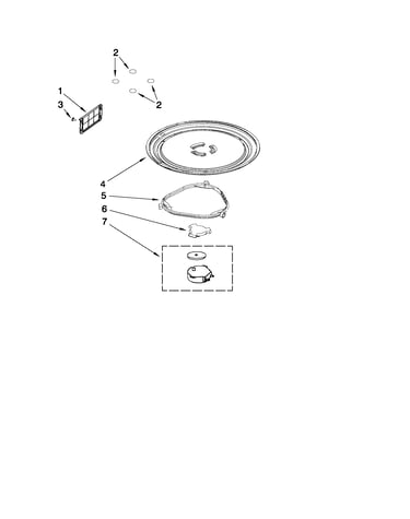 Magnetron and turntable parts