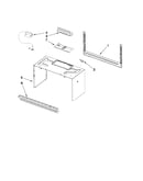 Cabinet and installation parts