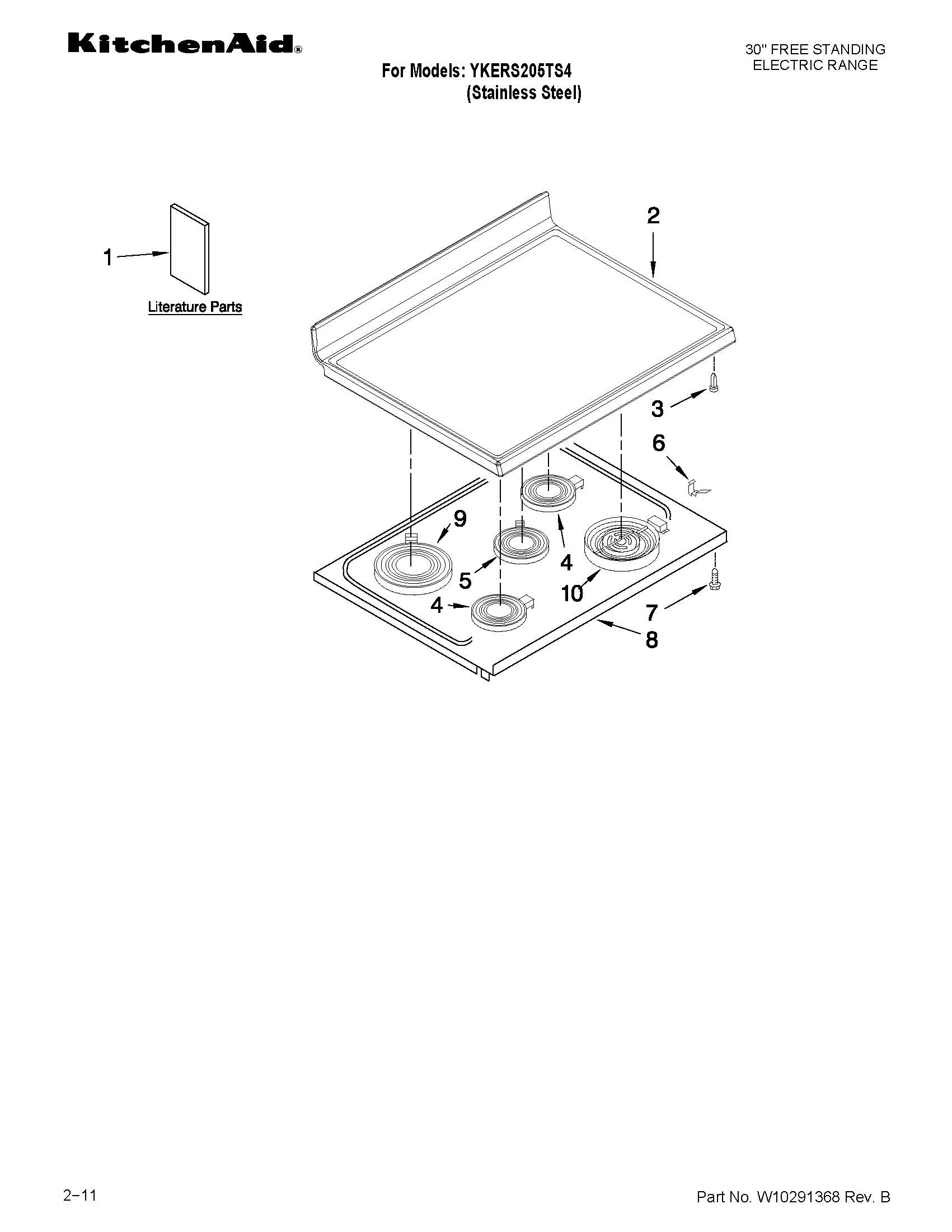 Cooktop parts