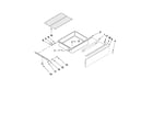 KitchenAid YKERS205TS4 drawer and rack parts diagram