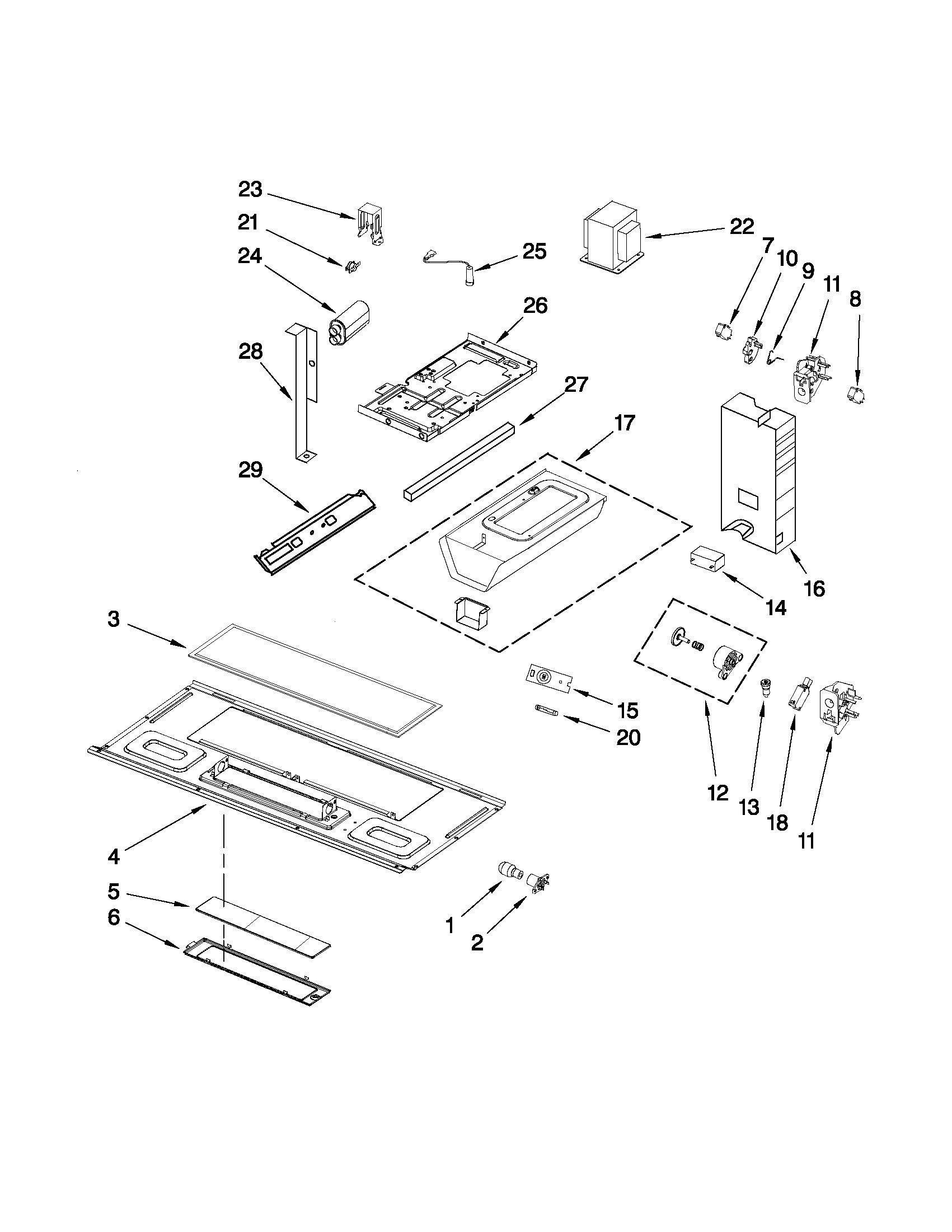 Interior and ventilation parts