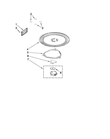 Magnetron and turntable parts
