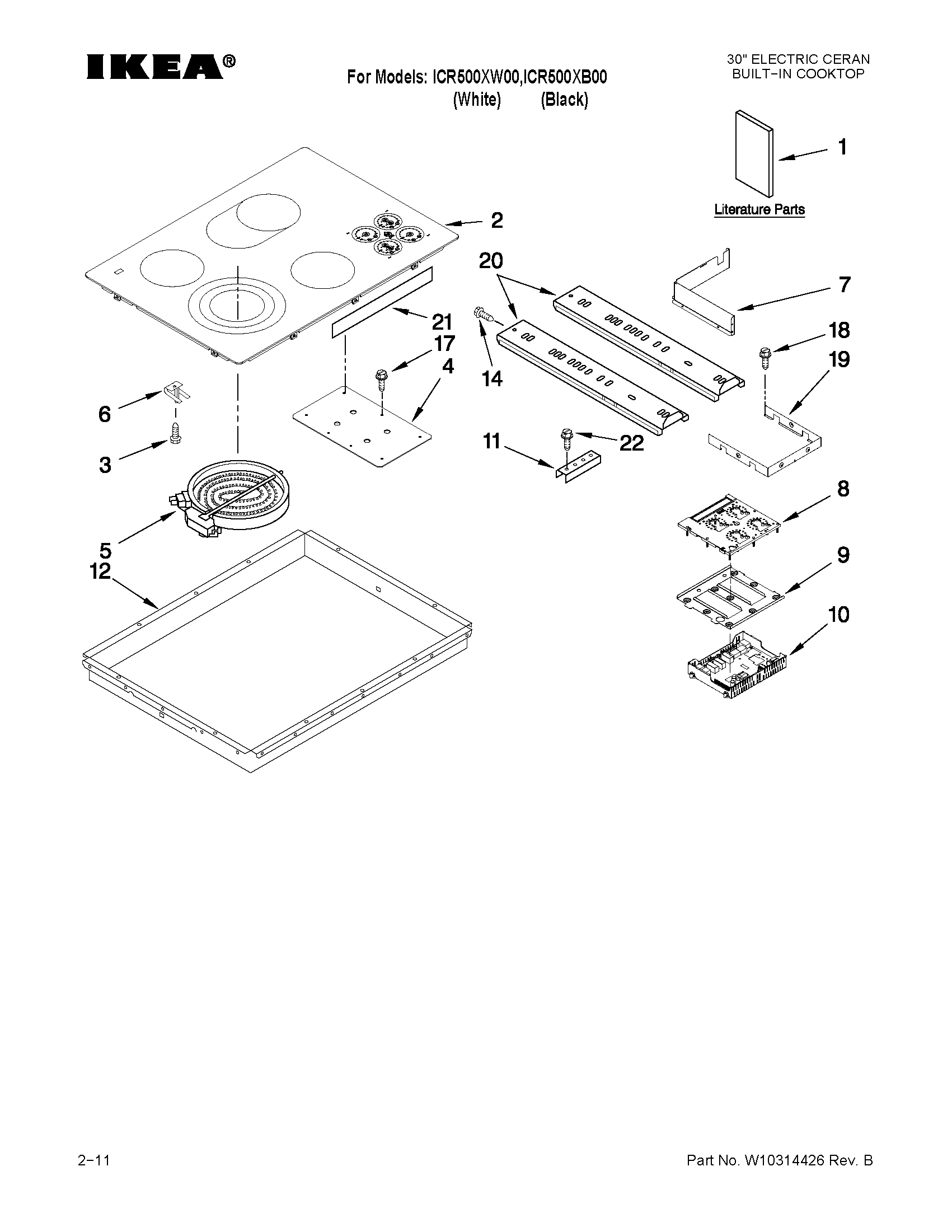 COOKTOP PARTS