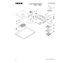 Ikea ICR500XB00 cooktop parts diagram