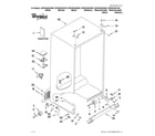 Whirlpool GSF26C4EXA00 cabinet parts diagram
