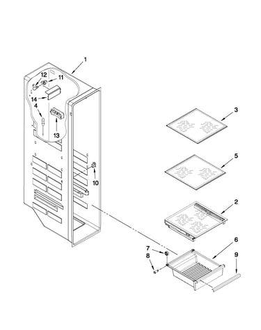 Freezer liner parts