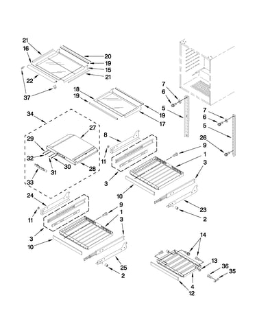 Shelf parts