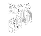 Whirlpool WGD7990XG0 cabinet parts diagram