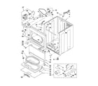 Whirlpool 7MWGD5550XW0 cabinet parts diagram