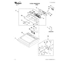 Whirlpool 7MWGD5700YW0 top and console parts diagram