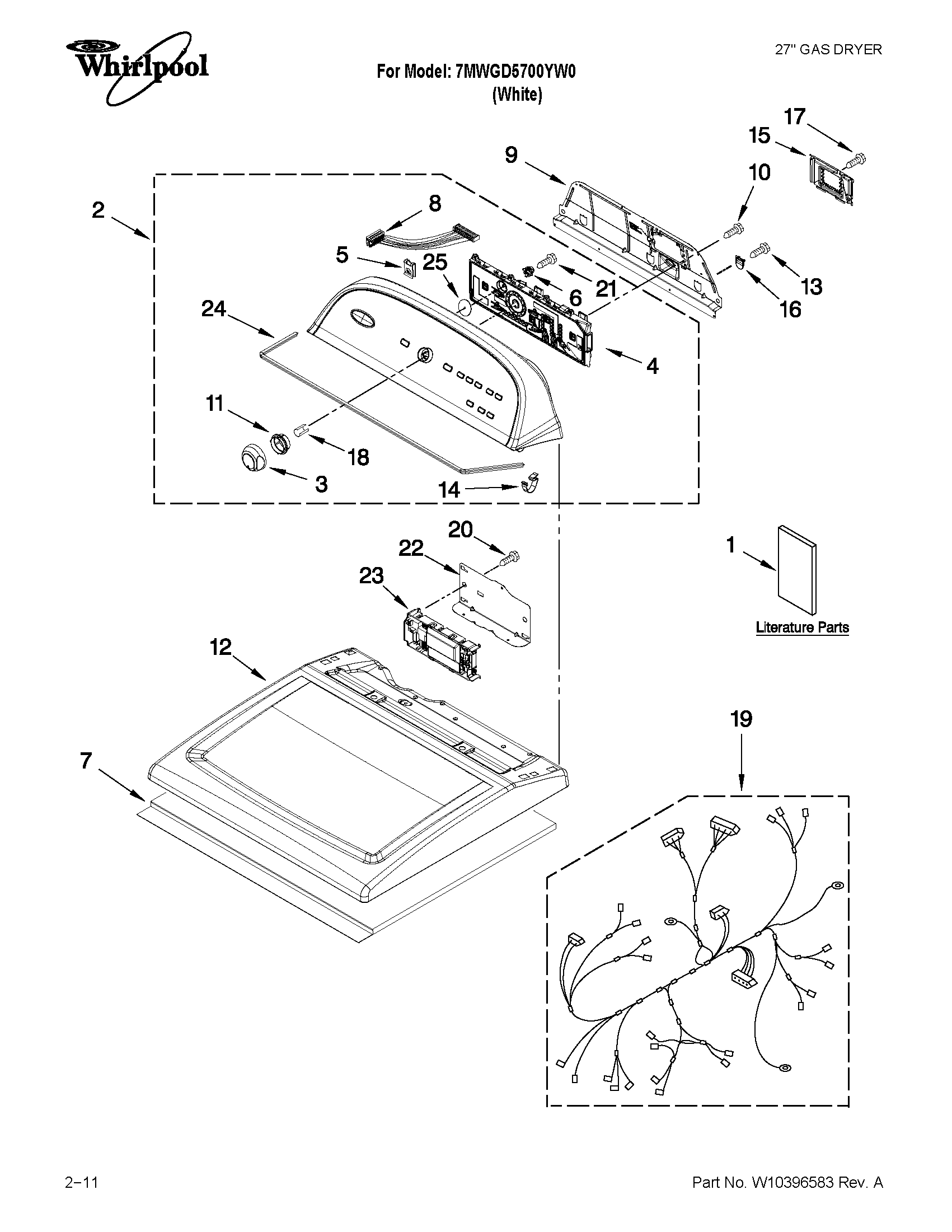 Top and console parts