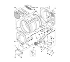 Whirlpool 7MWGD5700YW0 bulkhead parts diagram