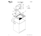 Whirlpool 7MWTW9013YQ0 top and cabinet parts diagram