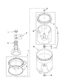 Agitator, basket and tub parts