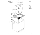 Whirlpool 7MWTW9015YW0 top and cabinet parts diagram