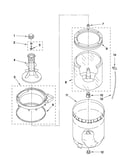 Agitator, basket and tub parts