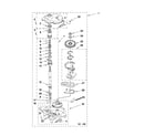 Whirlpool 7MWTW9015YW0 gearcase parts diagram