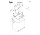 Whirlpool 7MWTW9215YW0 top and cabinet parts diagram