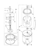 Agitator, basket and tub parts