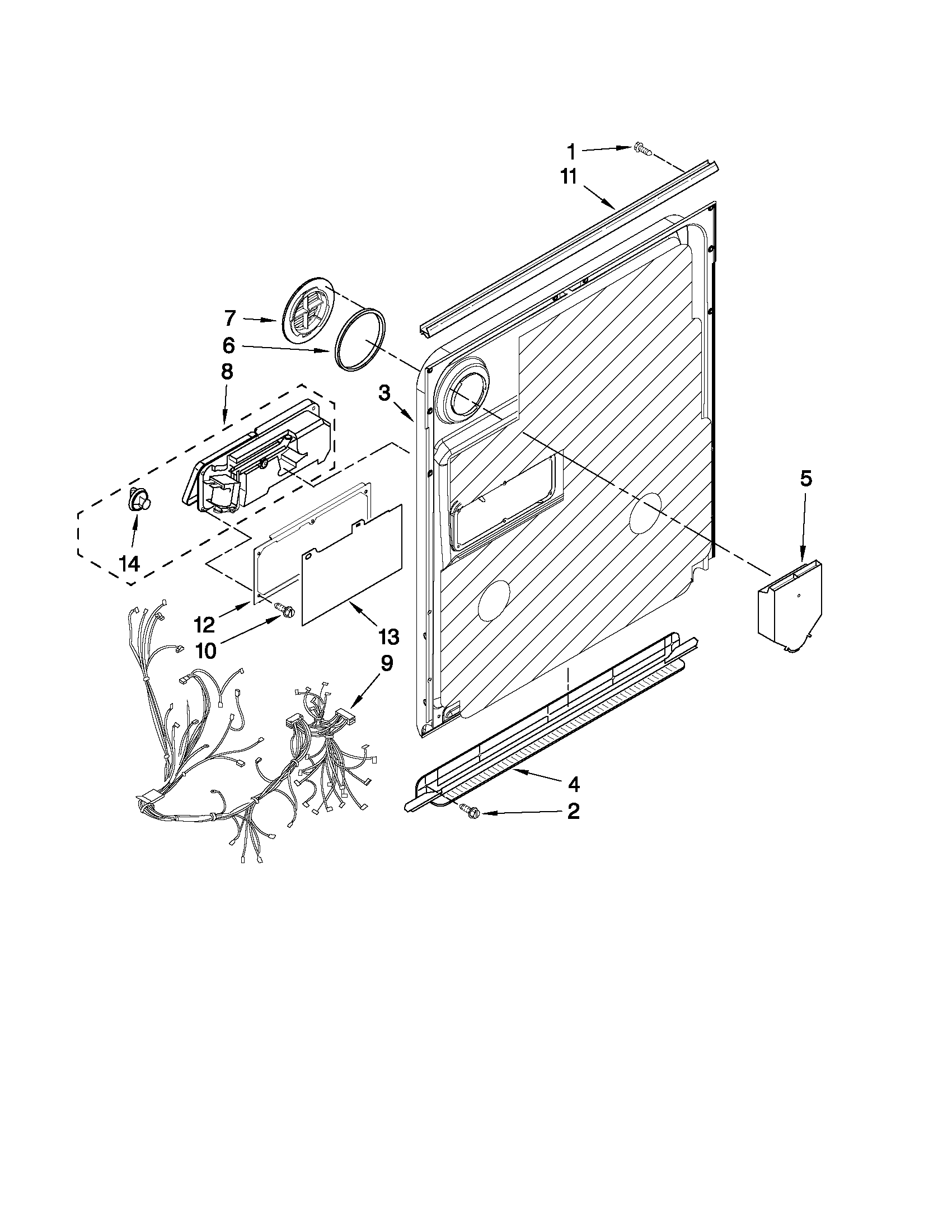 Inner door parts