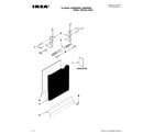 Ikea IUD8000WQ3 door and panel parts diagram