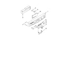 Ikea IUD8000WS3 control panel and latch parts diagram