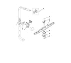 Ikea IUD8000WS3 upper wash and rinse parts diagram