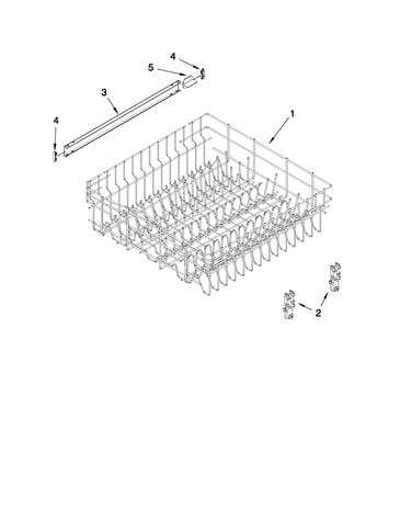 Upper rack and track parts