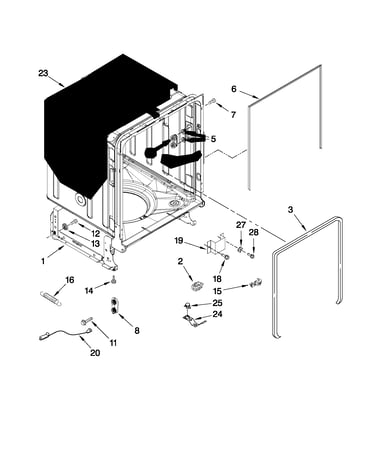 Tub and frame parts