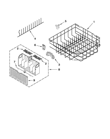 Lower rack parts