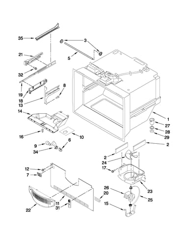 Freezer liner parts