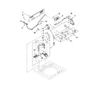 Maytag 7MMVWC200YW0 controls and water inlet parts diagram