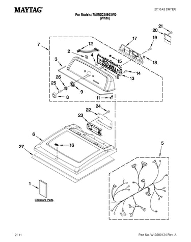 Top and console parts