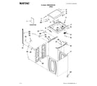 Maytag 7MMVWX500YW0 top and cabinet parts diagram
