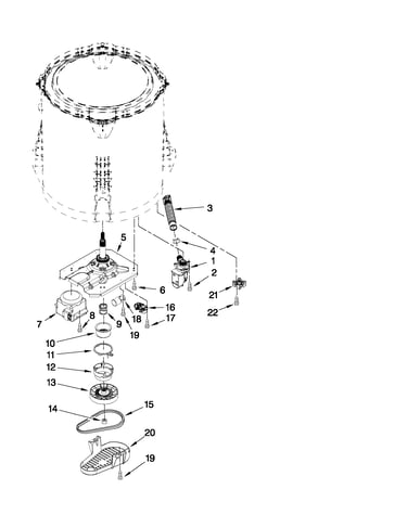 Gearcase, motor and pump parts