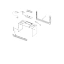 Whirlpool YWMH1162XVB1 cabinet and installation parts diagram