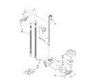 KitchenAid KUDS30IVWH4 fill, drain and overfill parts diagram