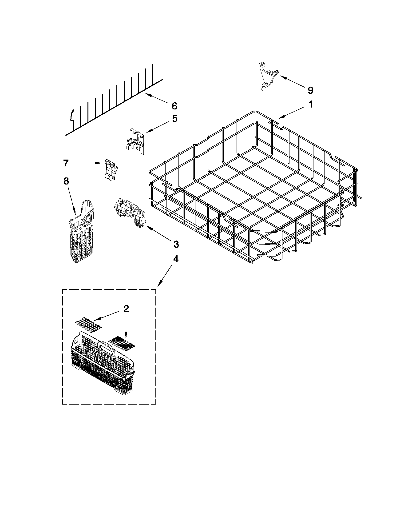 LOWER RACK PARTS