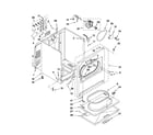 Whirlpool WED4850XQ0 cabinet parts diagram