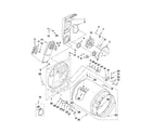 Whirlpool WED4850XQ0 bulkhead parts diagram
