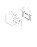 Microwave door parts