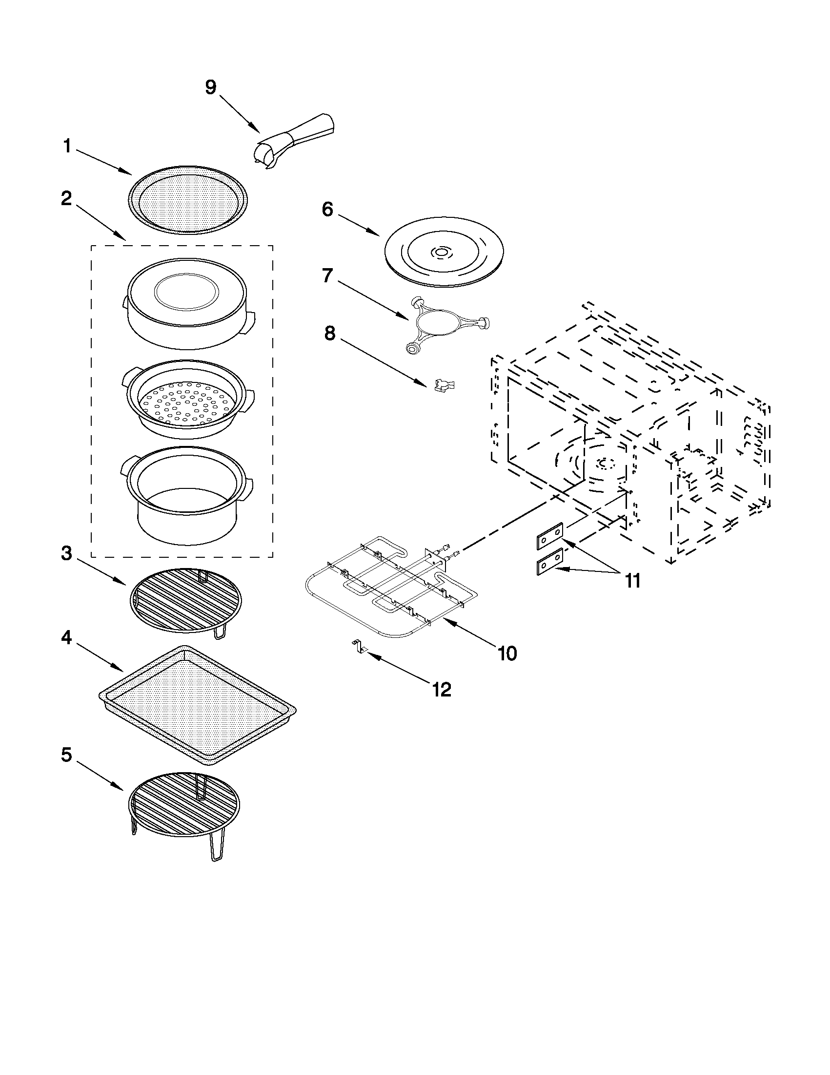 INTERNAL MICROWAVE PARTS