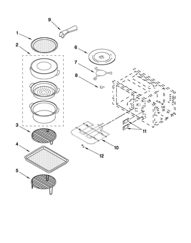 Internal microwave parts